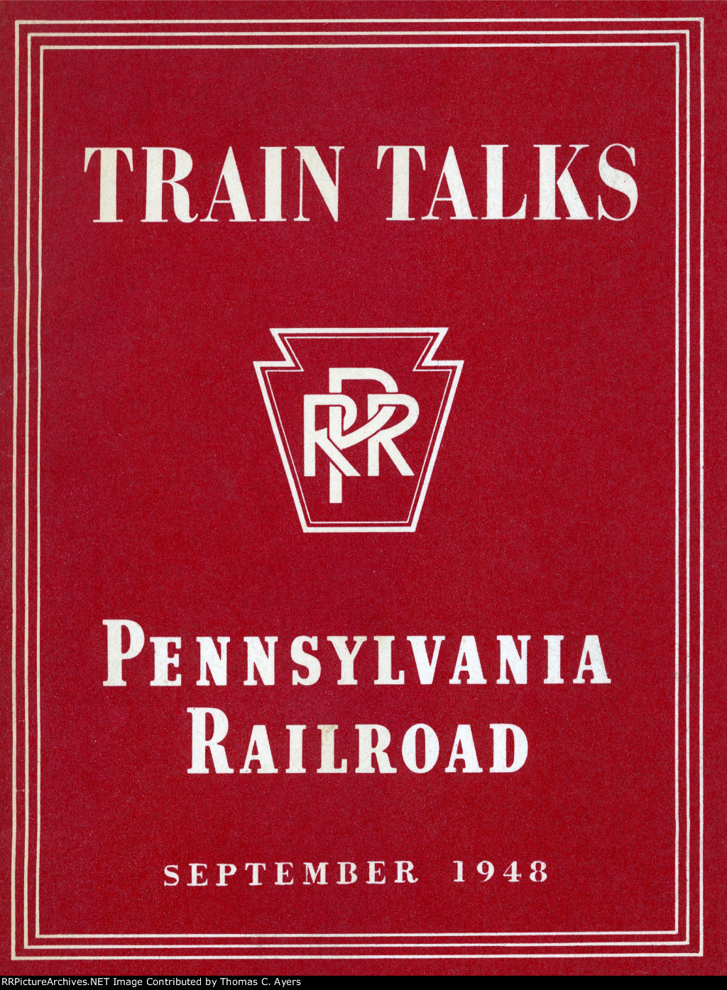 "Train Talks," Front Cover, 1948